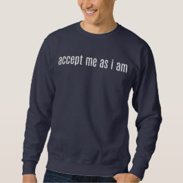 Aceite-me Como Eu Sou Camiseta Básica de Manga Lon