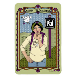 Aceite o ímã do frigorífico Challenge_A_4x6