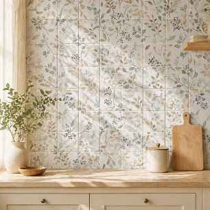 Acento de Azulejo Decorativo Floral da Natureza El
