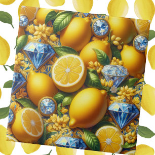 Acentos de Azulejos Exóticos   Limão Mediterrâneo 