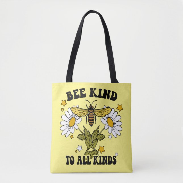 Acentos Florais De Bumble Bumble Tote Bag Amarelo  (Frente)