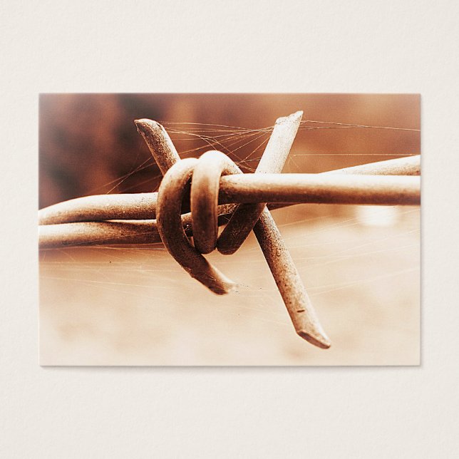 ACEO Sepia Barbed Fio Fechar (Frente)