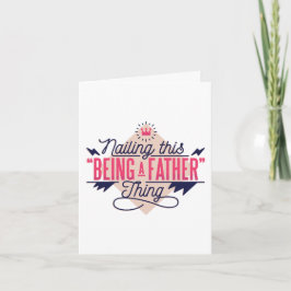 Acertando este cartão do Dia dos Pais