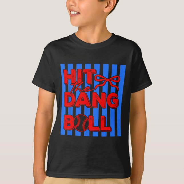 Acerte a droga da bola camiseta de beisebol design (Frente)