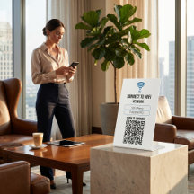 Acesso WiFi QR de Negócios Conectar Rede de Visita