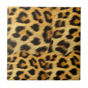 Acessórios com estampa de pele de leopardo realist