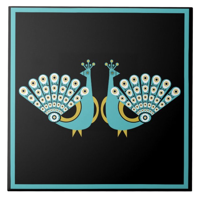 Acessórios da Home Art Peacock (Frente)