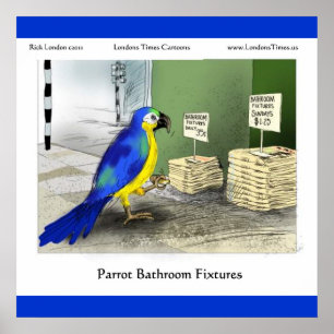 Acessórios de Banheiro Parrot Arte Fina Posters Di