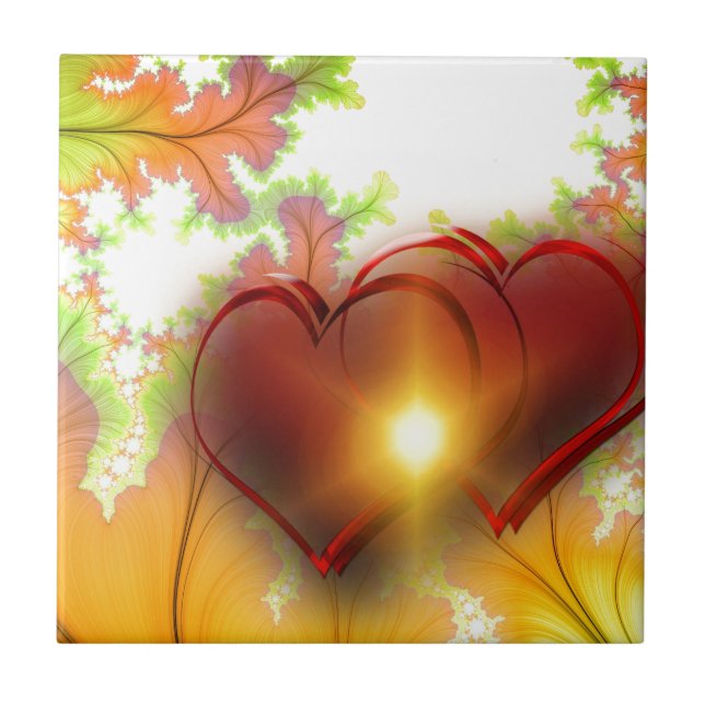 Acessórios modernos de design do coração, amor (Frente)