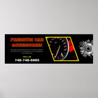 Acessórios para automóveis Poster personalizável e