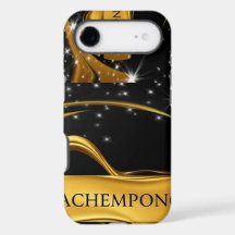 Achempong Luxury Tech: Preto e Ouro Redemoinho Din