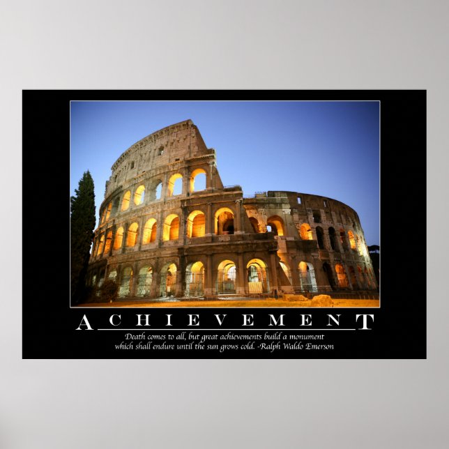 Achievement - Motivational Poster (Frente)
