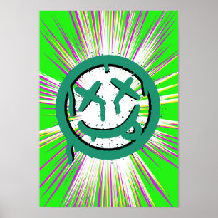 Acid Punk Road Trip Impressão Psychedelic Neon W