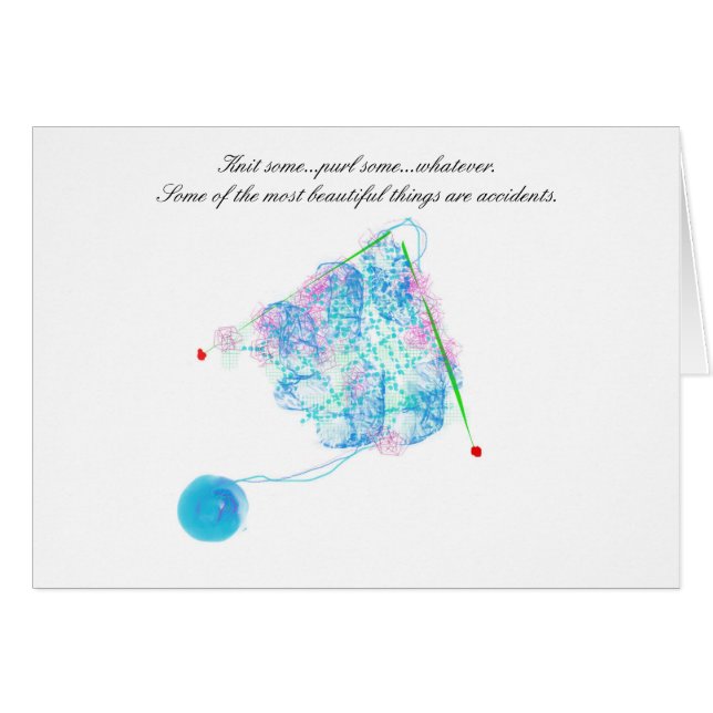 Acidentes bonitos que fazem malha o cartão (Frente Horizontal)