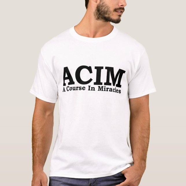 ACIM um curso na camisa dos milagre T (Frente)