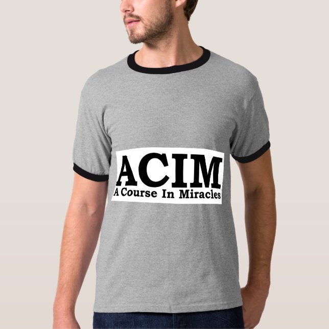 ACIM um curso na camisa dos milagre T (Frente)