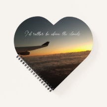 Acima das nuvens, notebook do coração