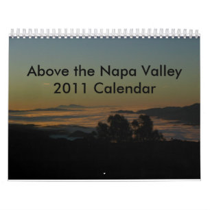 Acima do calendário de Napa Valley
