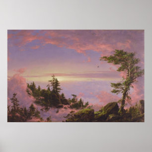 Acima do Poster das nuvens