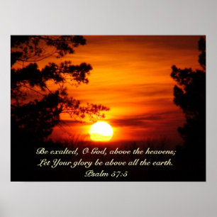 Acima Do poster Sunset Earth