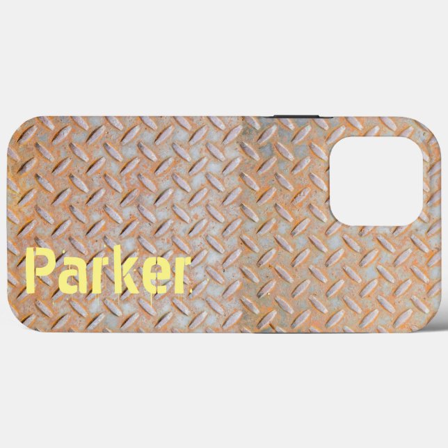 Aço De Placa De Diamante Rusty (Verso (horizontal))