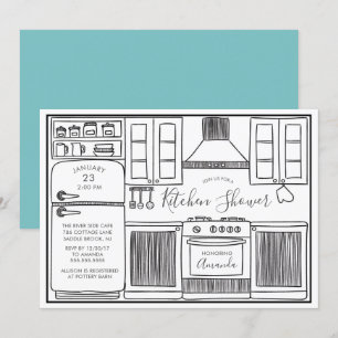 Ações Divertidas - Convites Para Chás Da Cozinha