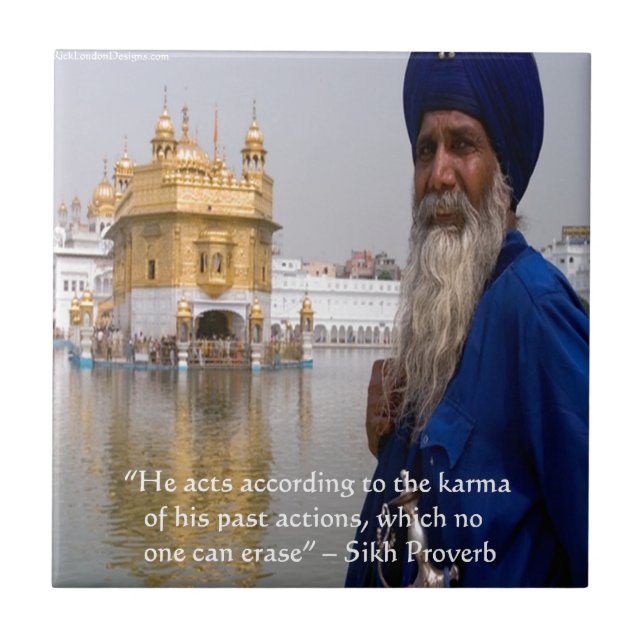 Ações Sikh/Karma Proverb (Frente)
