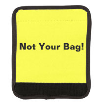 Bright Neon Yellow Bag ID Não é sua bolsa Engraçad