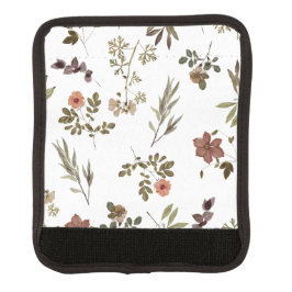 Acolchoado De Alça Green Burgundy Wildflower