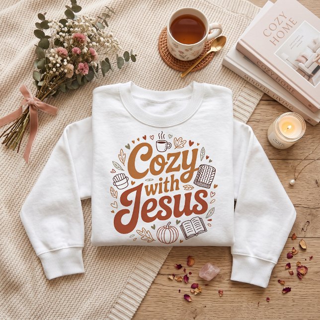Aconchegante com Jesus. Design de camiseta de Ação (Criador carregado)