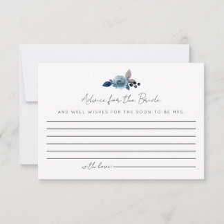 Aconselhamento Azul Dusty para Cartões Noivos