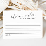 Aconselhamento de Casamento e Cartão Plano de Dese<br><div class="desc">Estes conselhos de casamento e cartões de desejos são uma forma excelente de os hóspedes partilharem a sua mensagem com a noiva e o noivo. Com um design moderno minimalista, cada cartão oferece espaço para mensagens personalizadas, conselhos de casamento, e desejos de felicidades para o novo Sr. e Sra. Perfect...</div>