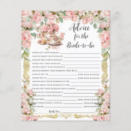 Aconselhamento do Partido do Chá Floral Rosa para