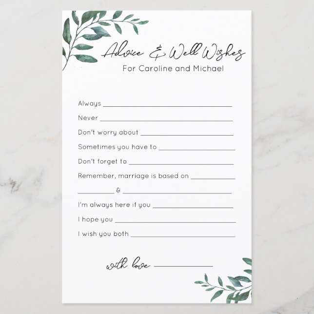 Aconselhamento e boas intenções - Jogo do Chá de p (Frente)