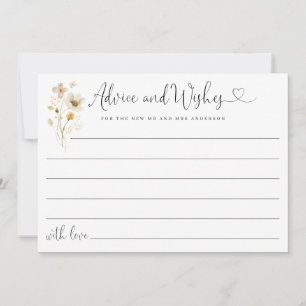 Aconselhamento e desejo de flores silvestres elega