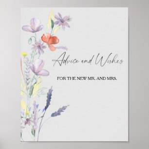 Aconselhamento e desejos florais para a Poster de