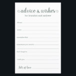 Aconselhamento e Desejos Nuptivos LGBTQ do Eucalip<br><div class="desc">Estas folhas simples, verdes e brancas, modernas, mínimas, escritas à mão com o script LGBTQ Advice & Wish são perfeitas para ter no seu chá de panela, ensaiar janto ou casamento para os convidados preencherem para o casal feliz. As pessoas vão adorar ter as ordens - tornam tão fácil deixar...</div>