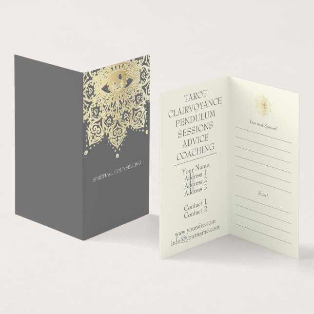 Aconselhamento Espiritual, Psíquico - Cartão de vi (Interior e exterior)