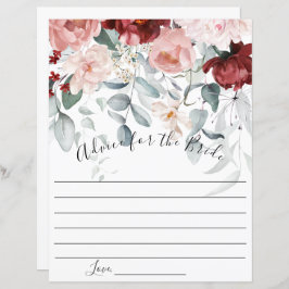 Aconselhamento Floral Cor-de-Rosa-Blush Burgundy p