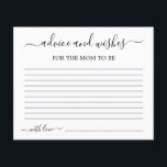 Aconselhamento para a mamãe ser cartão<br><div class="desc">Aviso para a mãe ser um cartão minimalista</div>