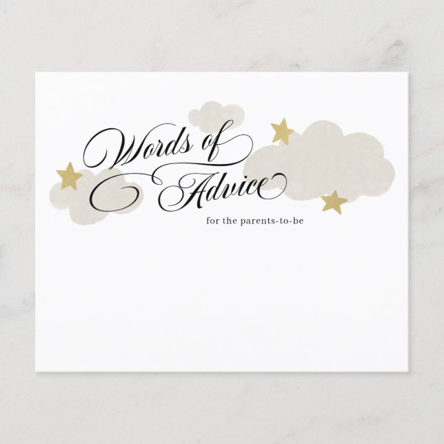 Aconselhamento para Chá de fraldas de Nuvem E de E (Frente)