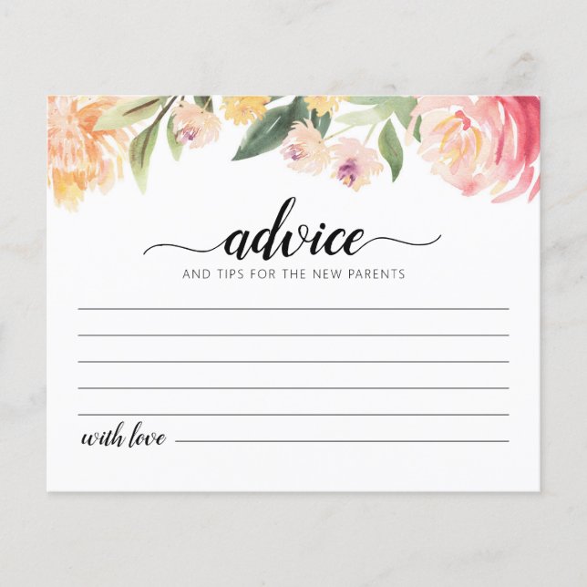 Aconselhamento para o Chá de fraldas da nova placa (Frente)