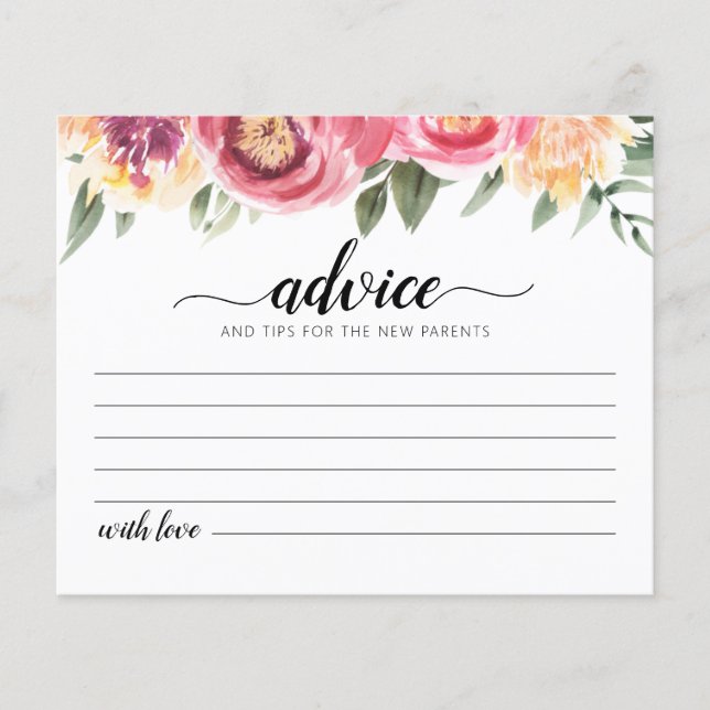 Aconselhamento para o Chá de fraldas da nova placa (Frente)