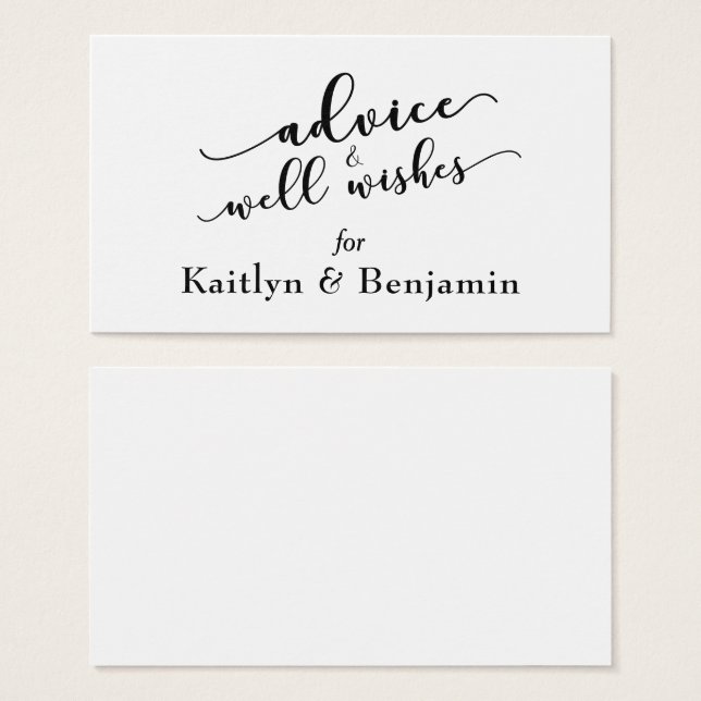 Aconselhamento Preto e Branco e Bem Deseja Casamen (Frente & Verso)