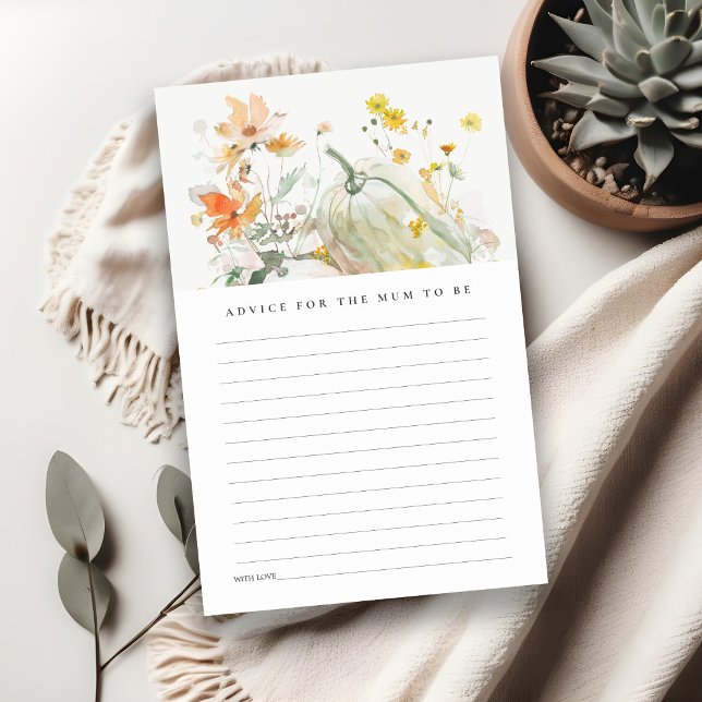 Aconselhamento sobre Chás de fraldas de Abóbora de (Criador carregado)