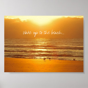 Acordar até o Impressão do Poster do Praia Sunri