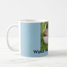 Acordar-me depois do café Pato dormindo caneca