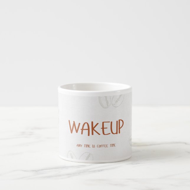 Acordar xícara de Espresso - design de café motiva (Frente)