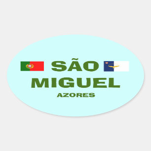 Açores - etiqueta do Oval de Miguel Açores do Sa