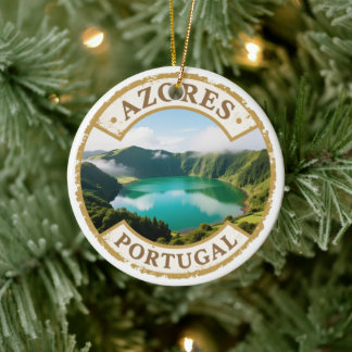 Açores Portugal Enfeite de Natal em Cerâmica – Dua